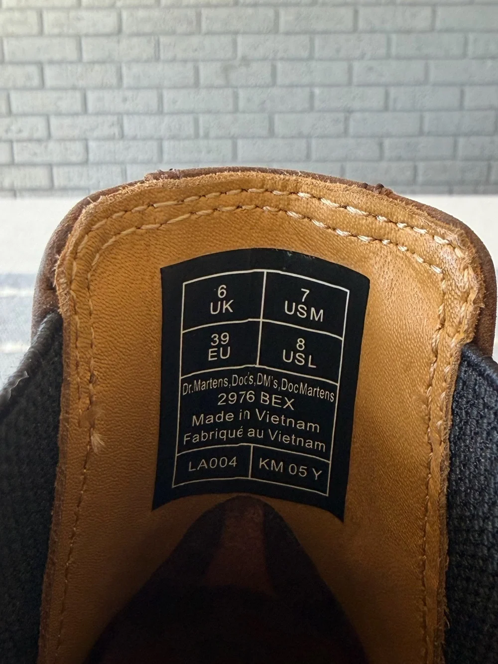 Dr. Martens 2976 Bex Crazy Horse Platform Chelsea Boots Size 7 Brown Leather